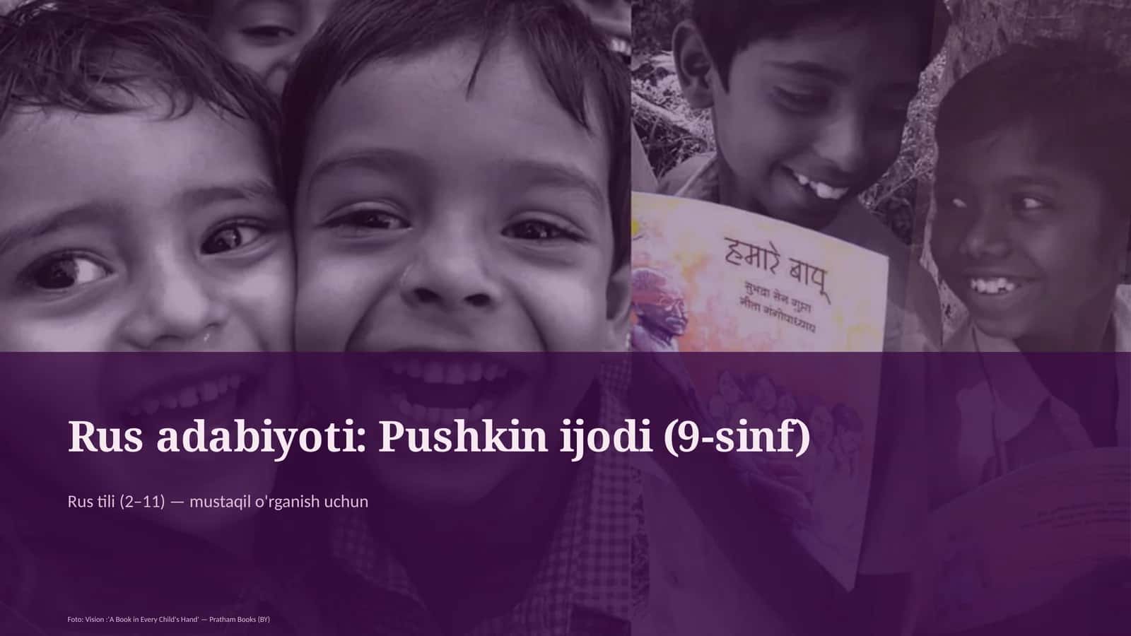 Rus adabiyoti: Pushkin ijodi (9-sinf) 1