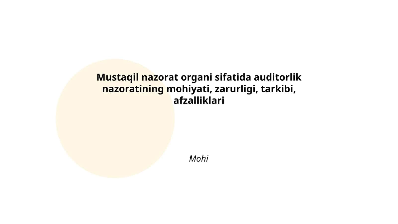 Auditorlik nazorati 1