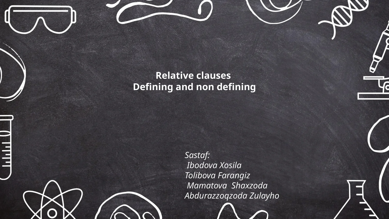Relative clauses 1