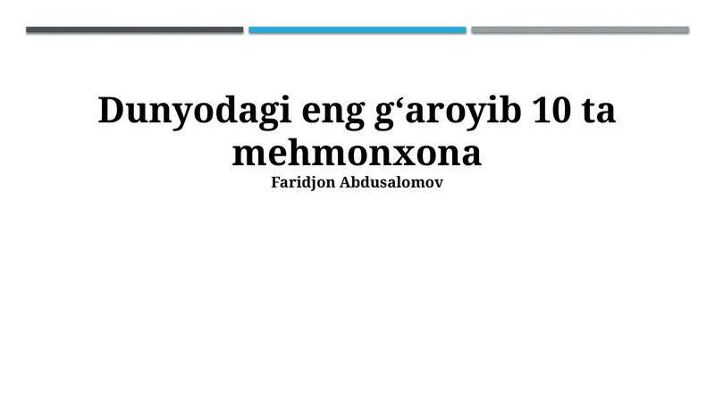 Mehmonxonalar 1