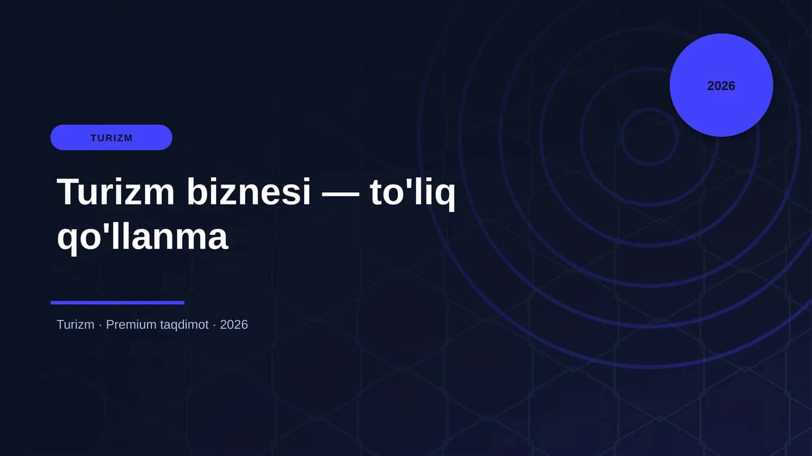 Turizm biznesi — to'liq qo'llanma 1