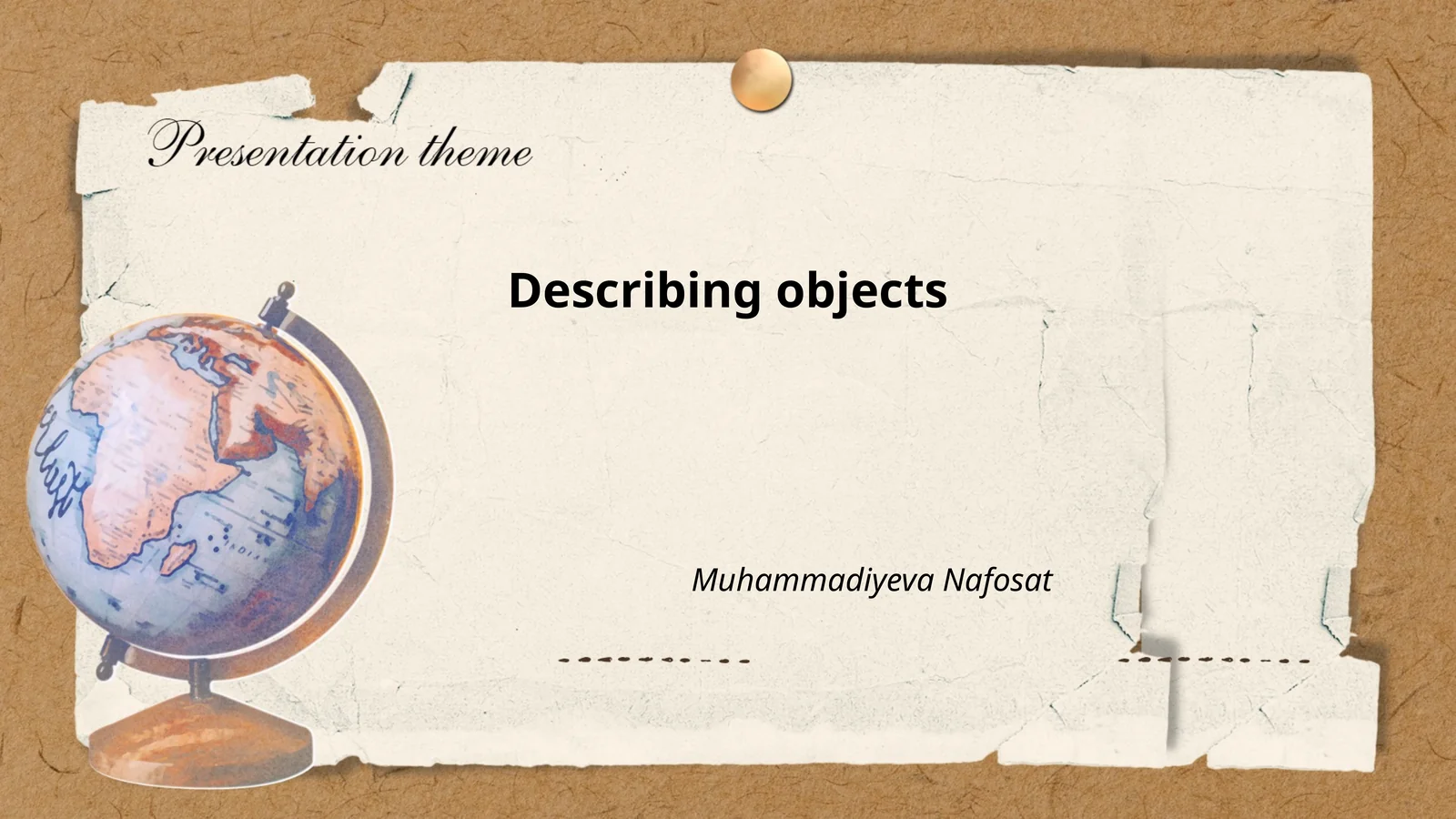 Describing objects 1