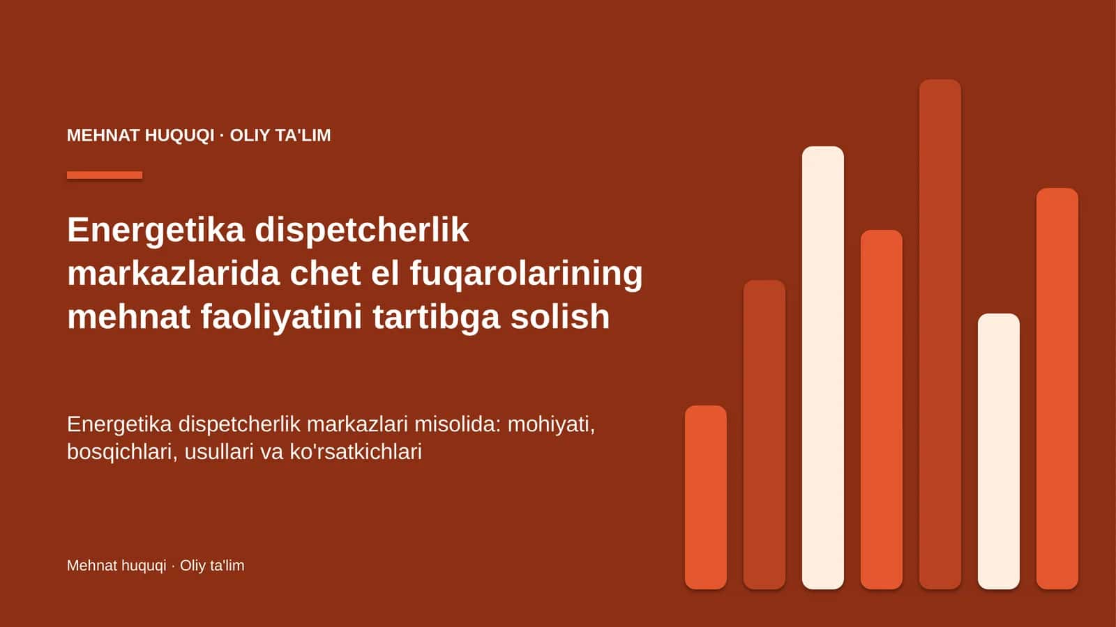 energetika dispetcherlik markazlarida chet el fuqarolarining mehnat faoliyatini tartibga solish 1781 1