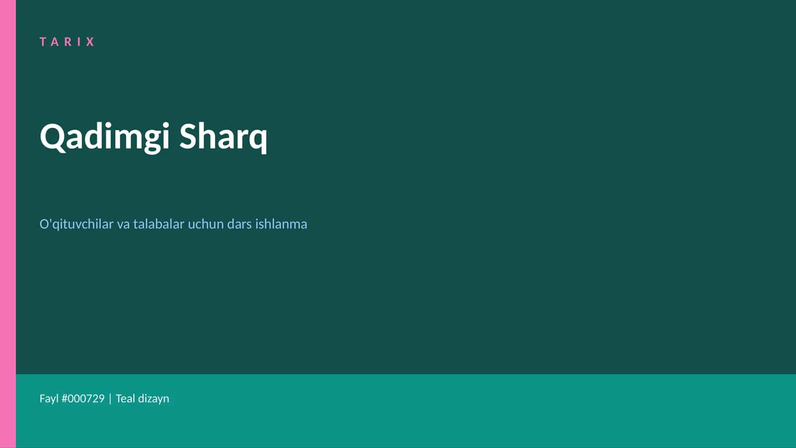 O'qituvchilar va talabalar uchun dars ishlanma 1