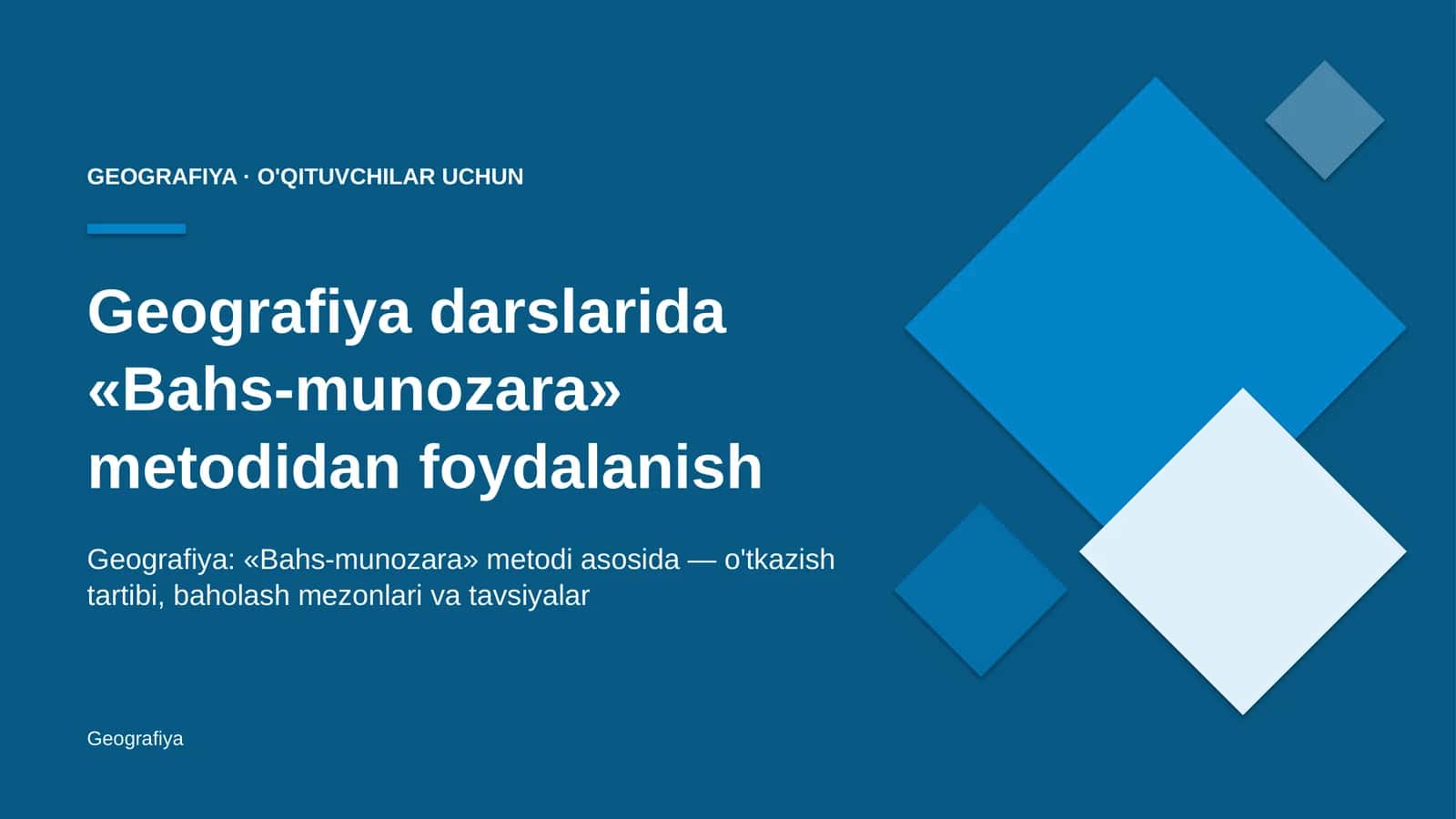 geografiya darslarida bahs munozara metodidan foydalanish 7843 1