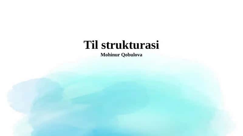 Til strukturasi 1