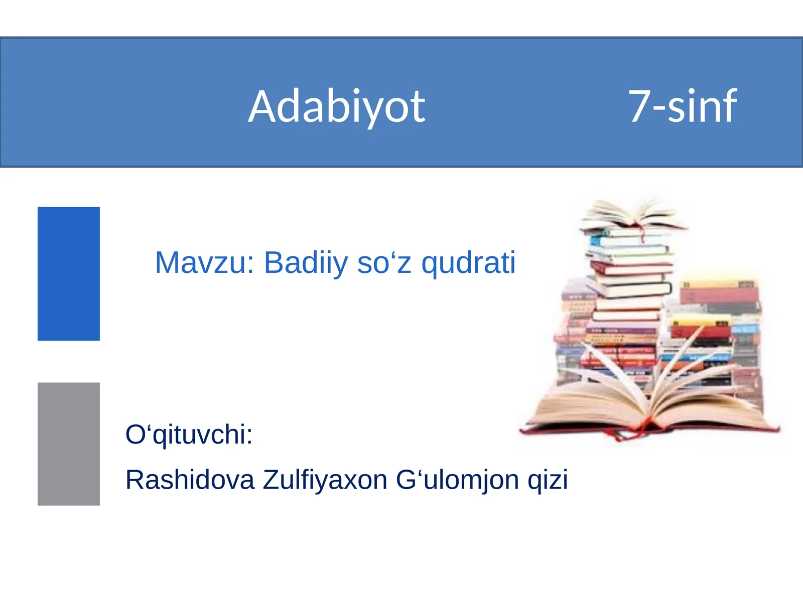 Badiiy so‘z qudrati 1