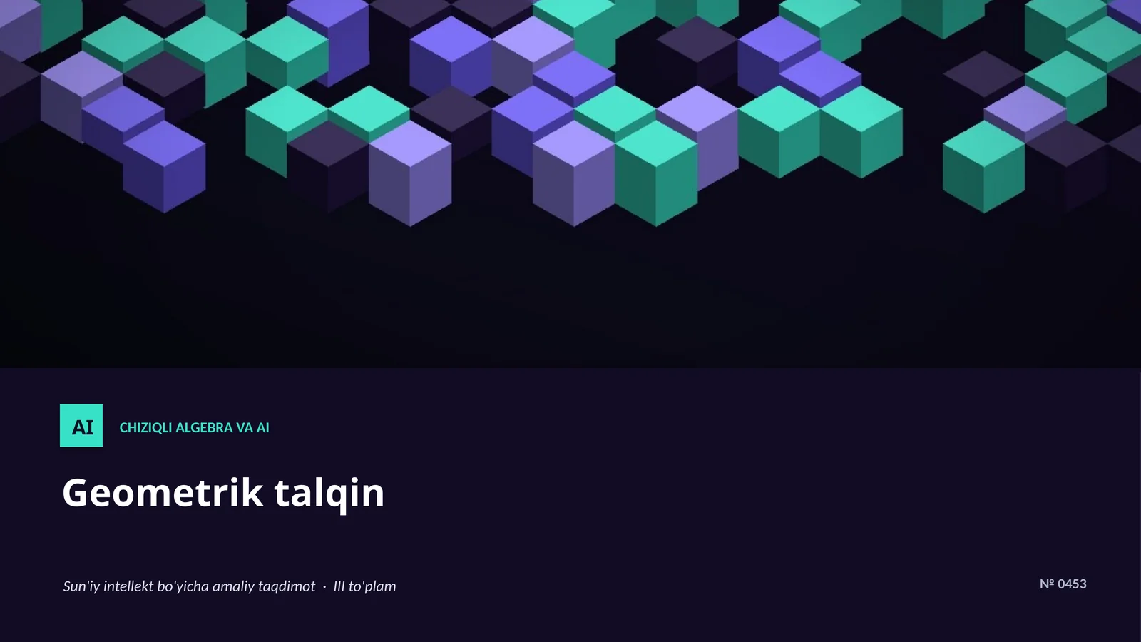 ChIZIQLI ALGEBRA VA AI 1