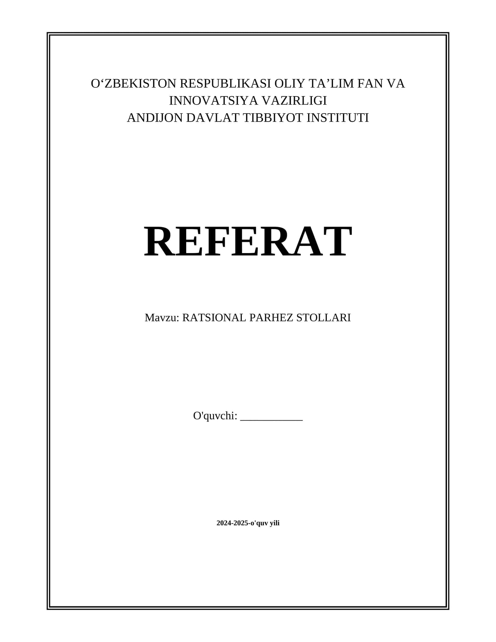 RATSIONAL PARHEZ STOLLARI 1