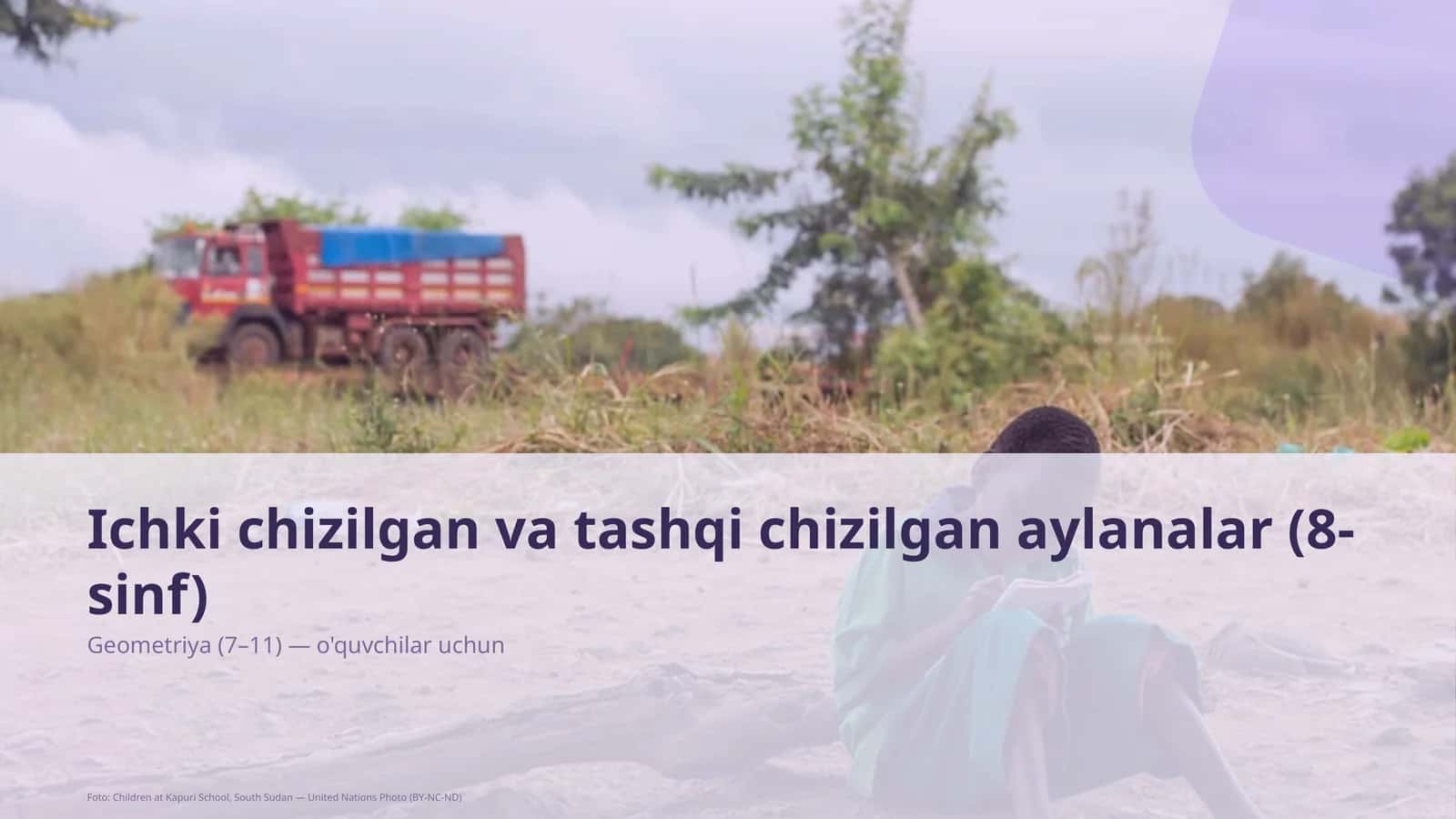 Ichki chizilgan va tashqi chizilgan aylanalar (8-sinf) 1