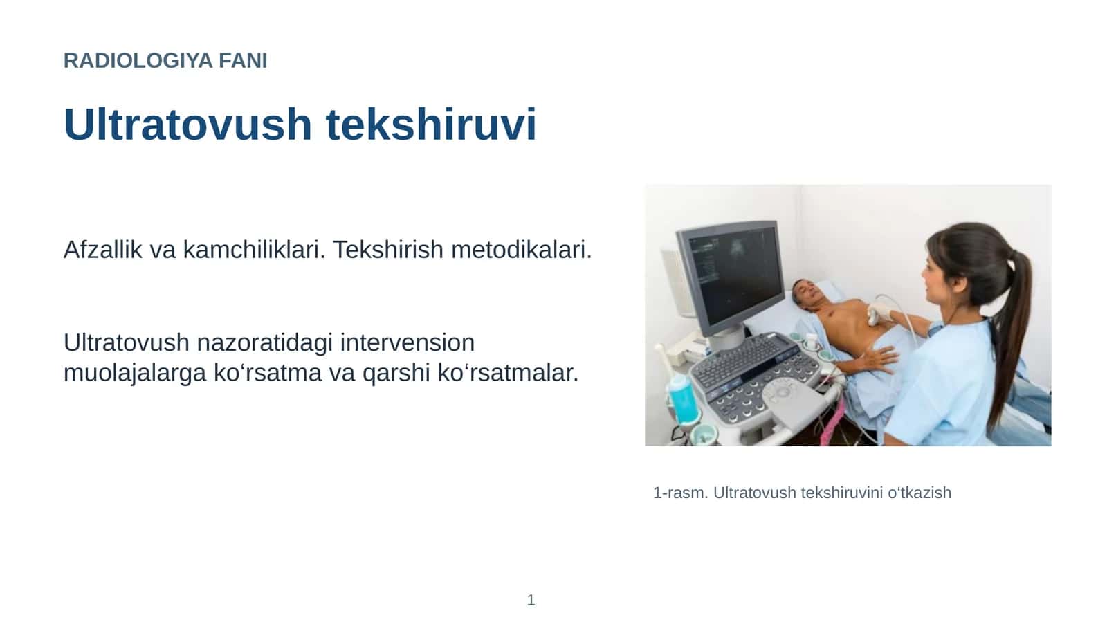 Ultratovush tekshiruvi 1
