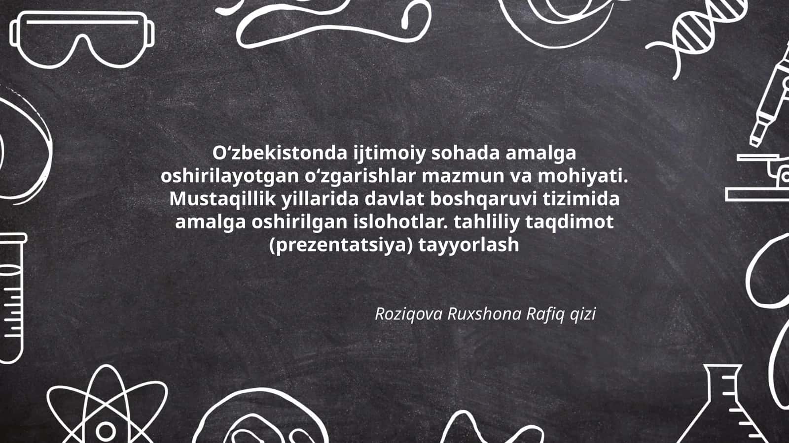 Tahliliy Taqdimot (Prezentatsiya) Tayyorlash 1