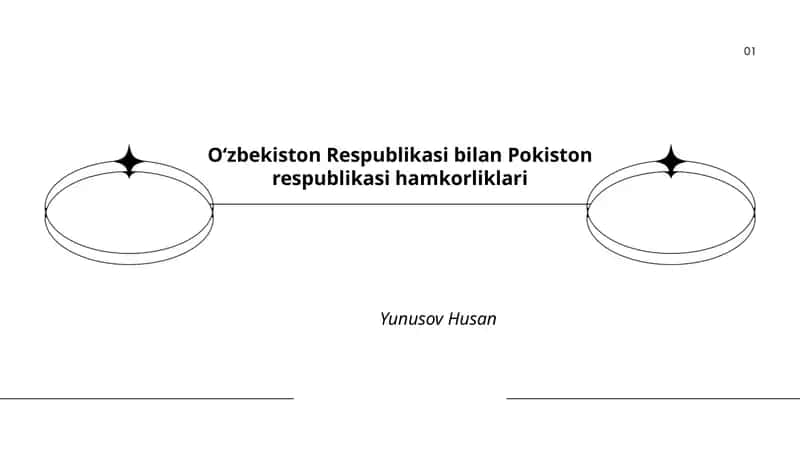 Oʻzbekiston Respublikasi bilan Pokiston respublikasi hamkorliklari 1