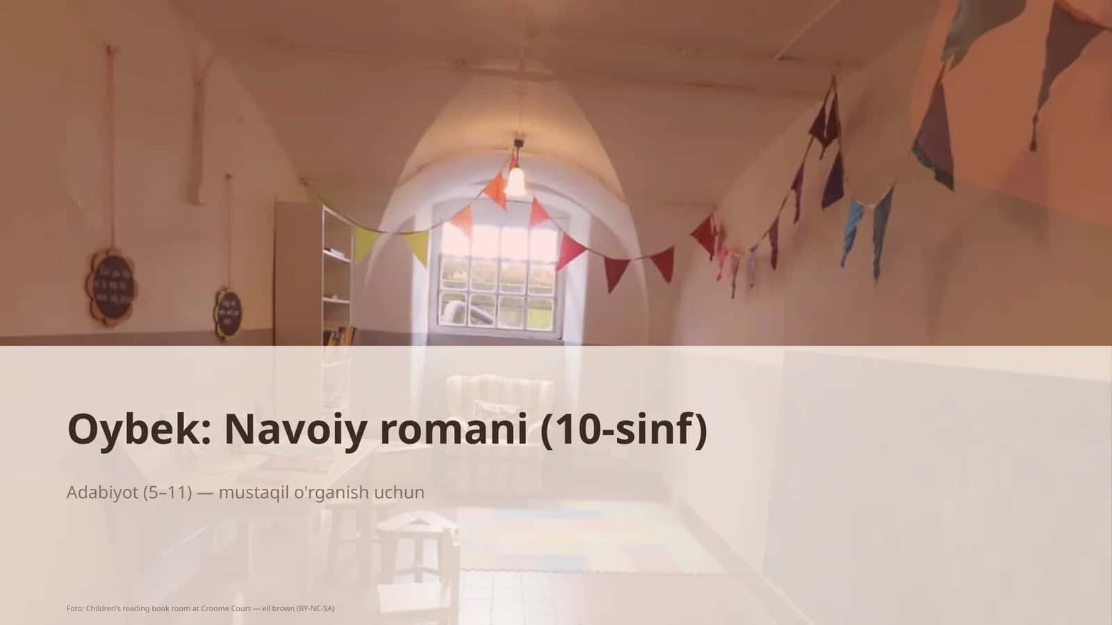 Oybek: Navoiy romani (10-sinf) 1