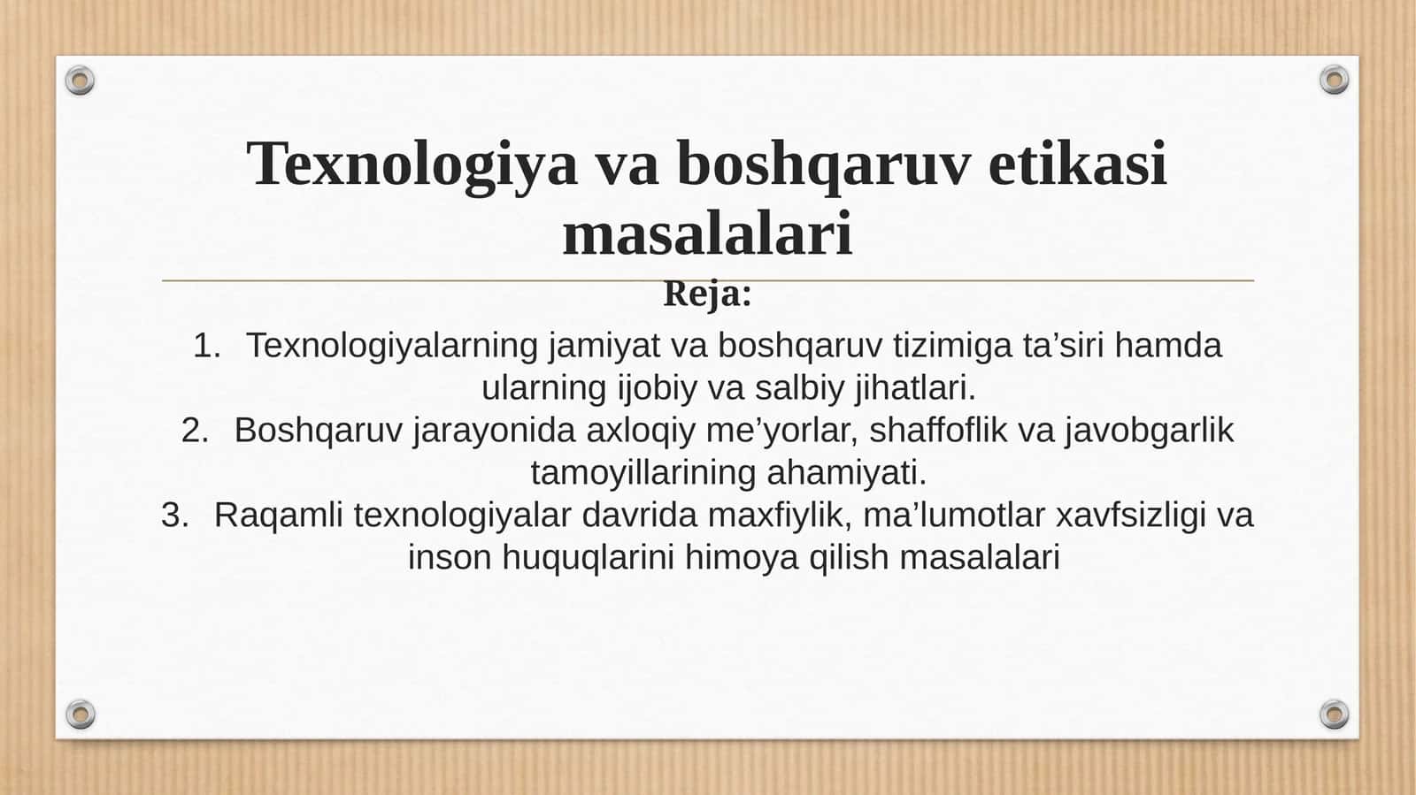 Texnologiyavaboshqaruvetikasimasalalari 1