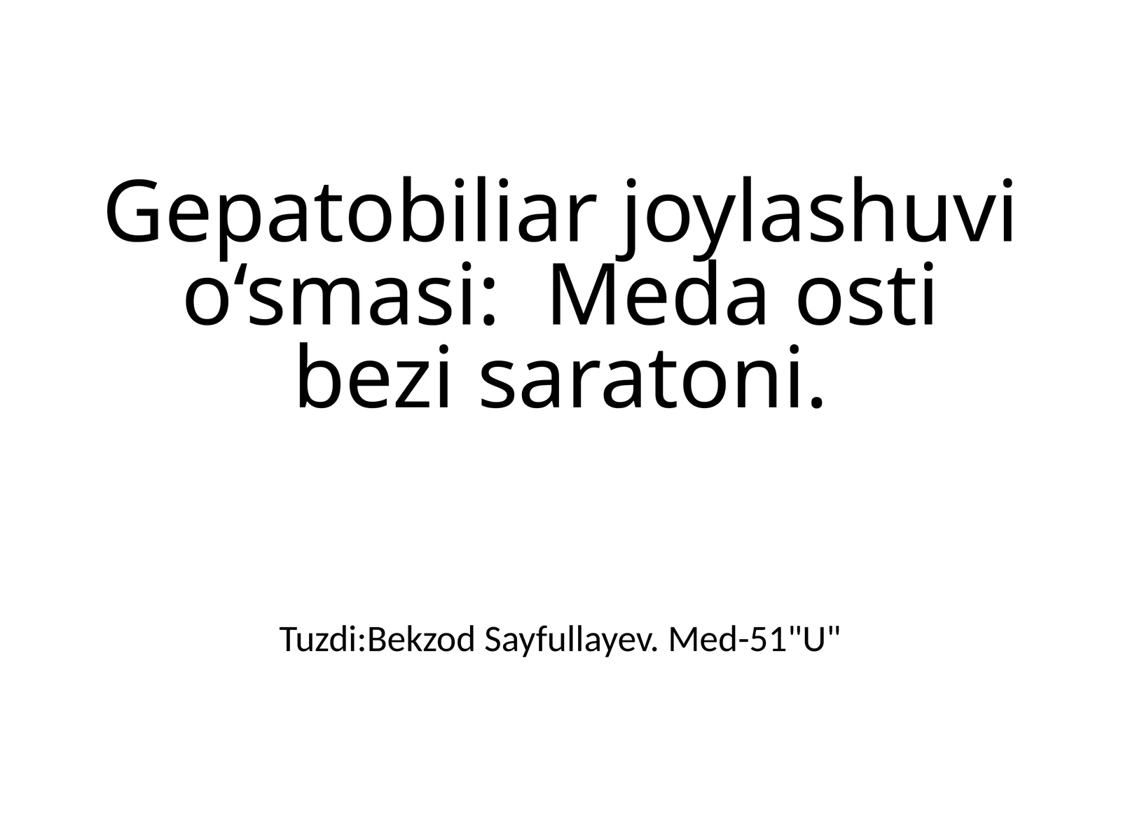 Meda osti bezi saratoni 1