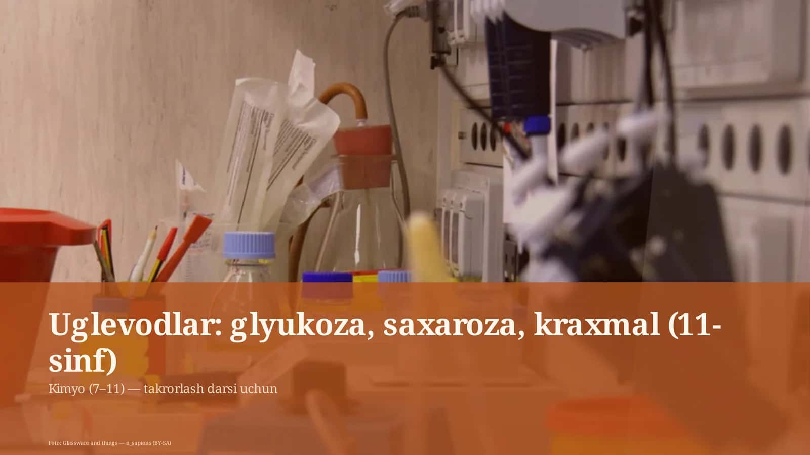 Uglevodlar: glyukoza, saxaroza, kraxmal (11-sinf) 1