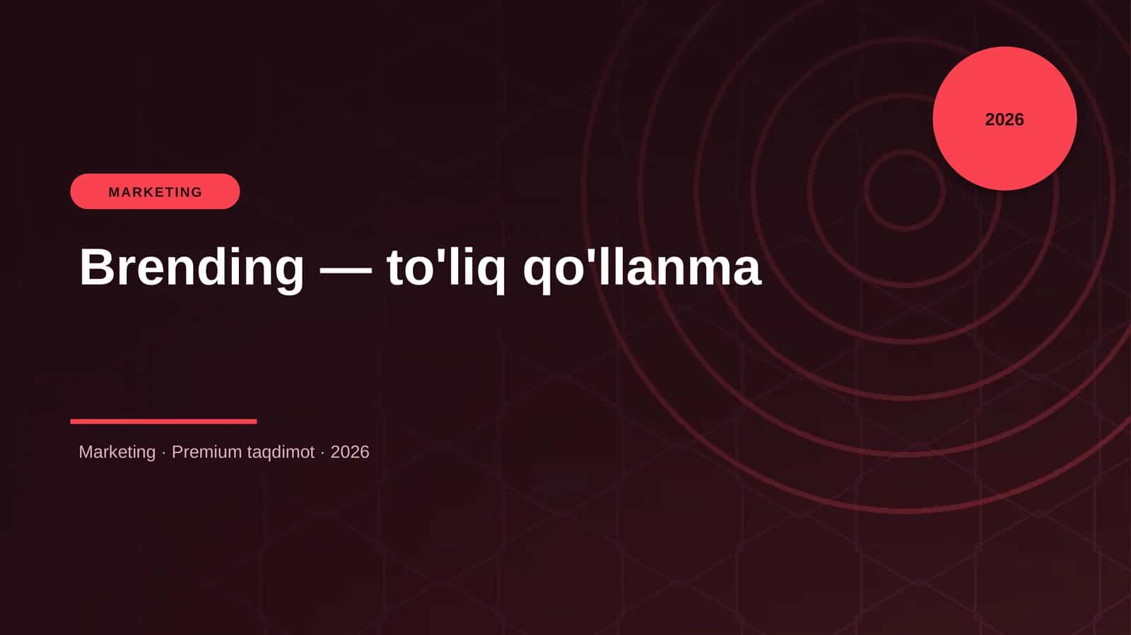 Brending — to'liq qo'llanma 1