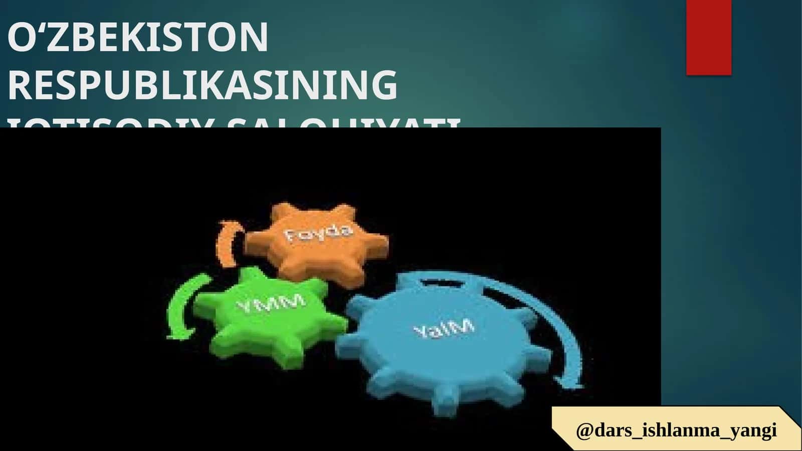 O‘zbekiston Respublikasining Iqtisodiy Salohiyati 1