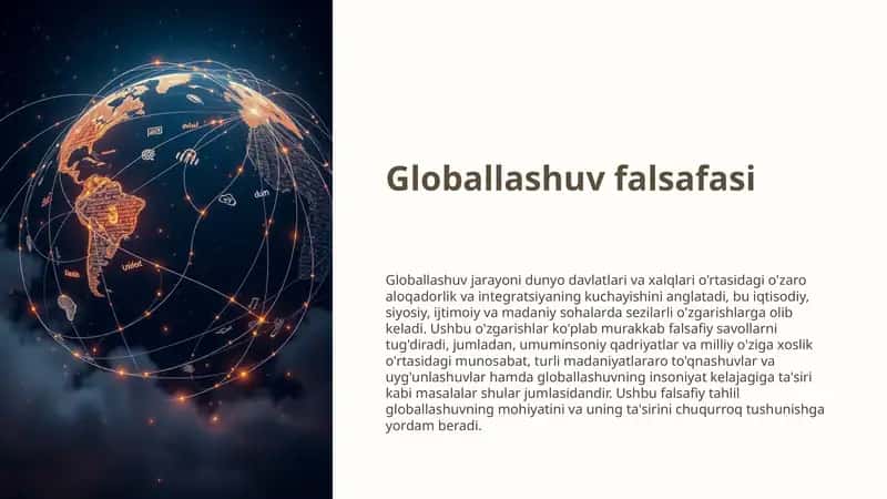 Globallashuv falsafasi 1