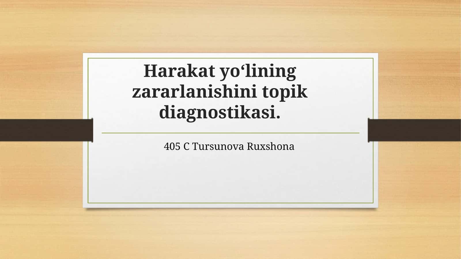 Harakat yo‘lining zararlanishi ni topik diagnostikasi 1