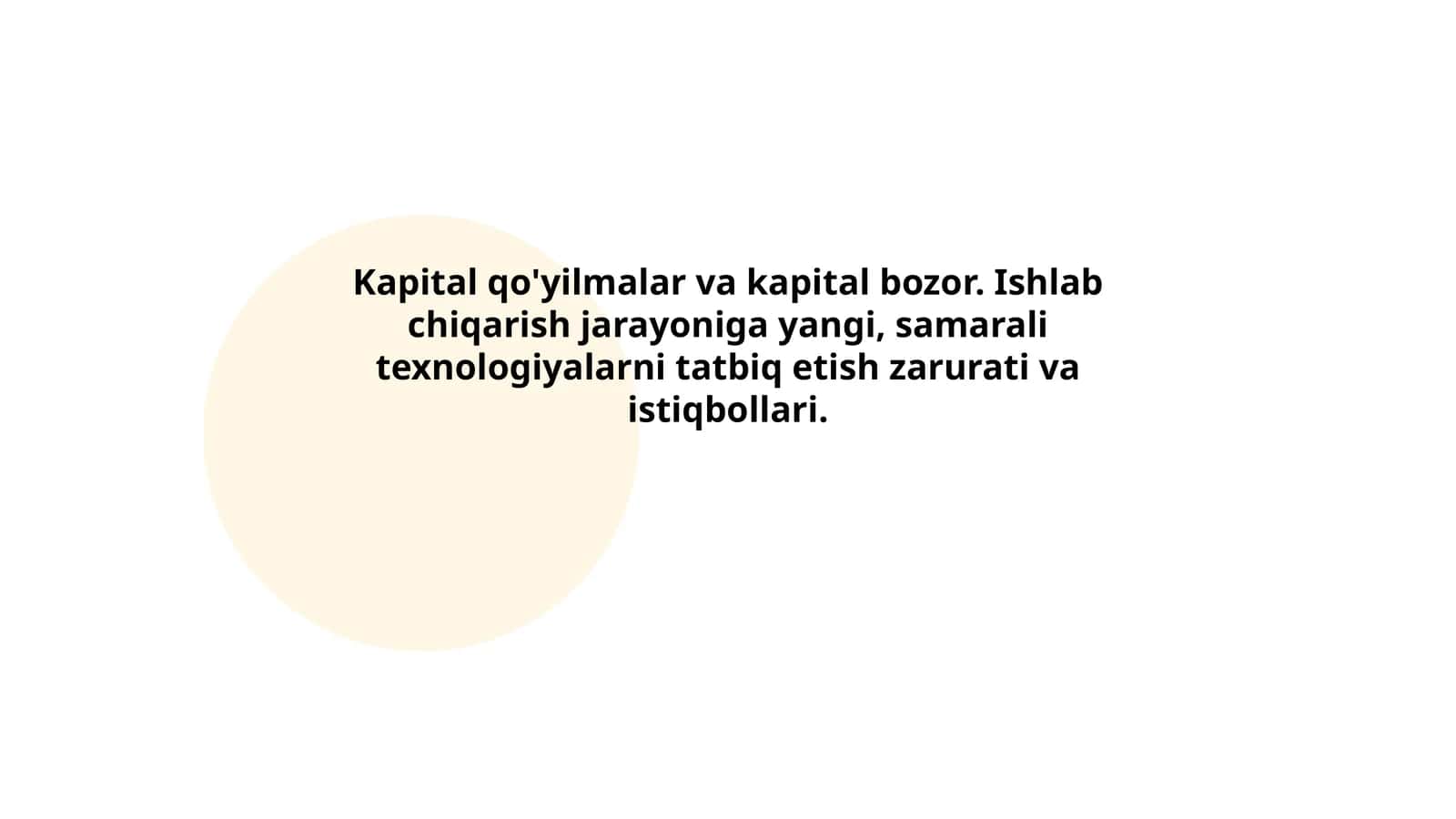Kapital qo'yilmalar va ularning iqtisodiy o'sishga ta'siri 1