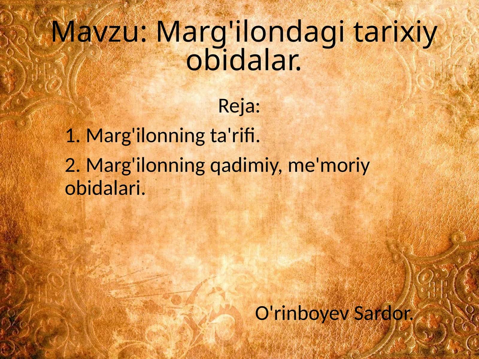 Marg'ilondagitarixiyobidalar 1