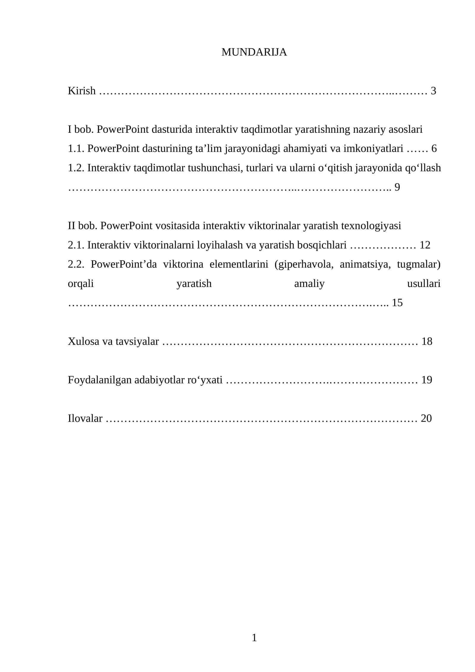PowerPoint dasturida interaktiv taqdimotlar yaratishning nazariy asoslari 1