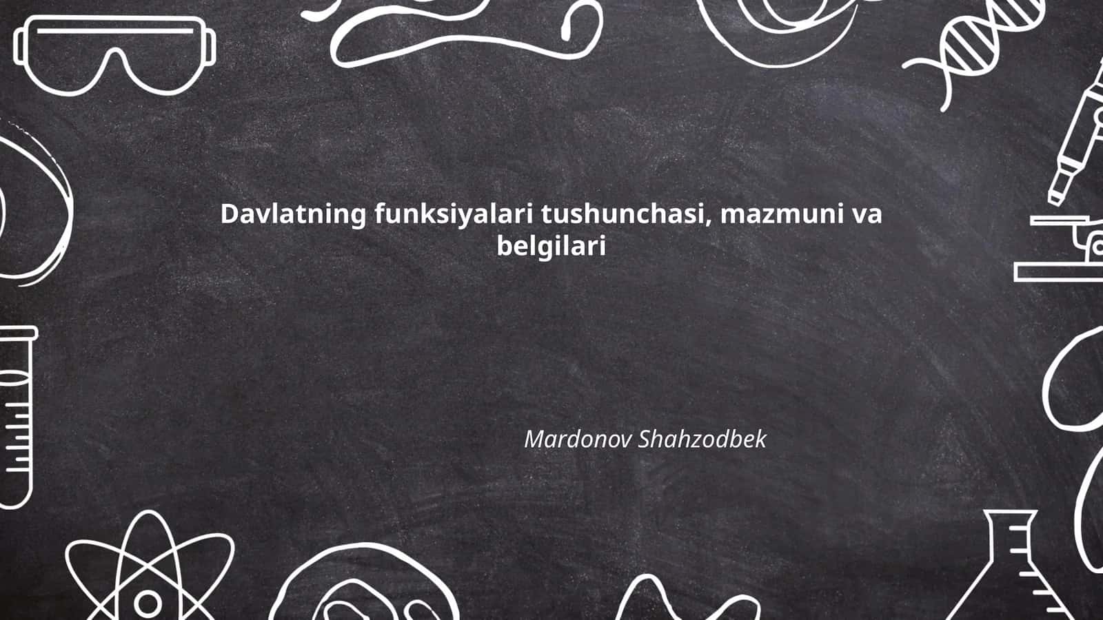 Davlatning asosiy funksiyalari 1