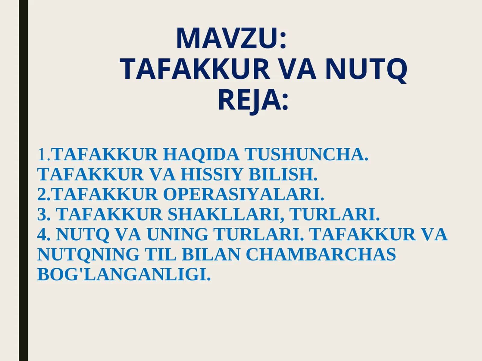 TAFAKKUR VA NUTQREJA 1