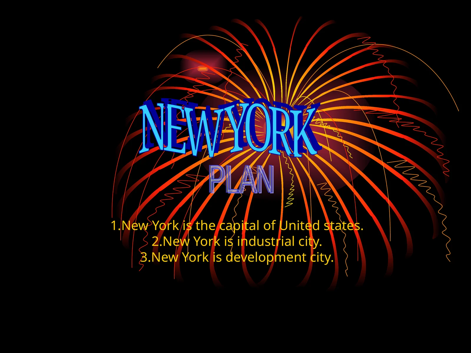 NEW YORK PLAN 1