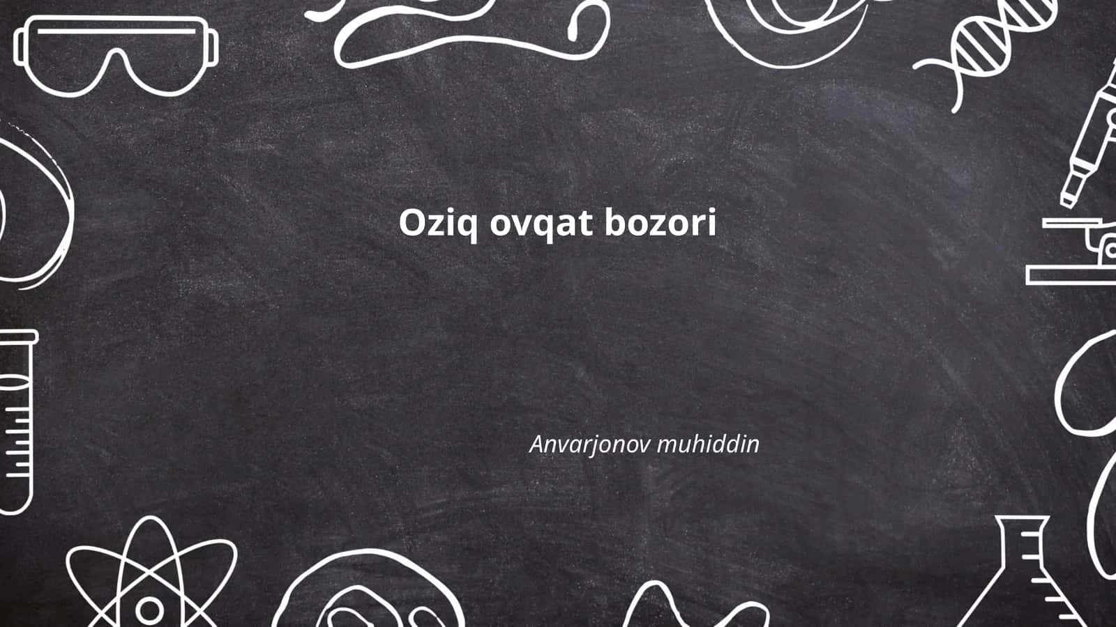 Oziq ovqat bozori 1