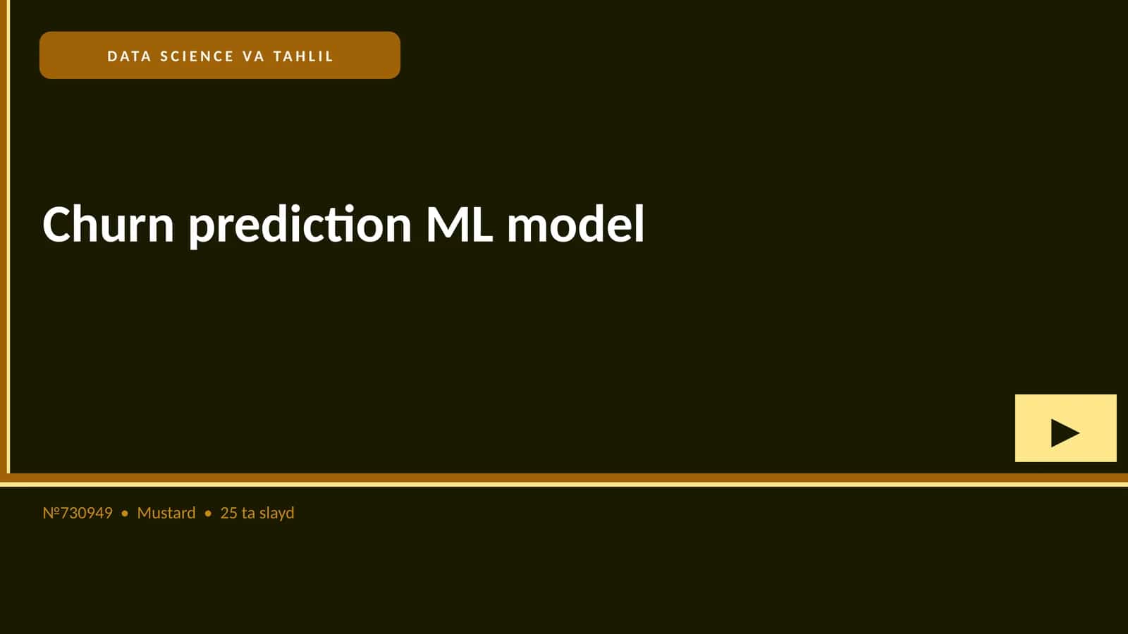 Churn prediction ML model 1