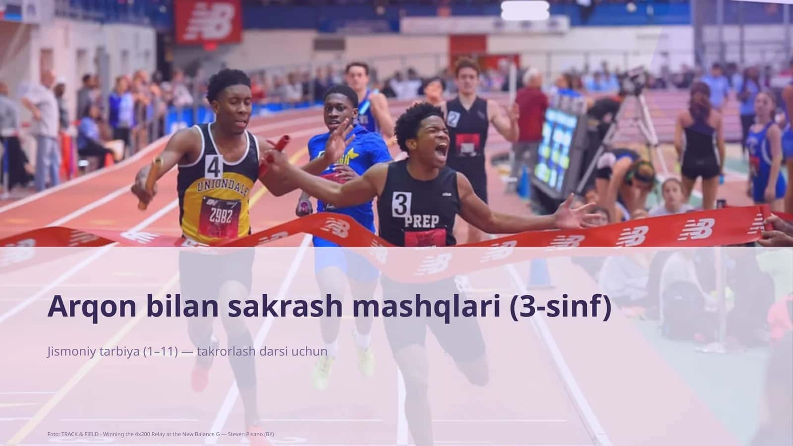 Arqon bilan sakrash mashqlari (3-sinf) 1