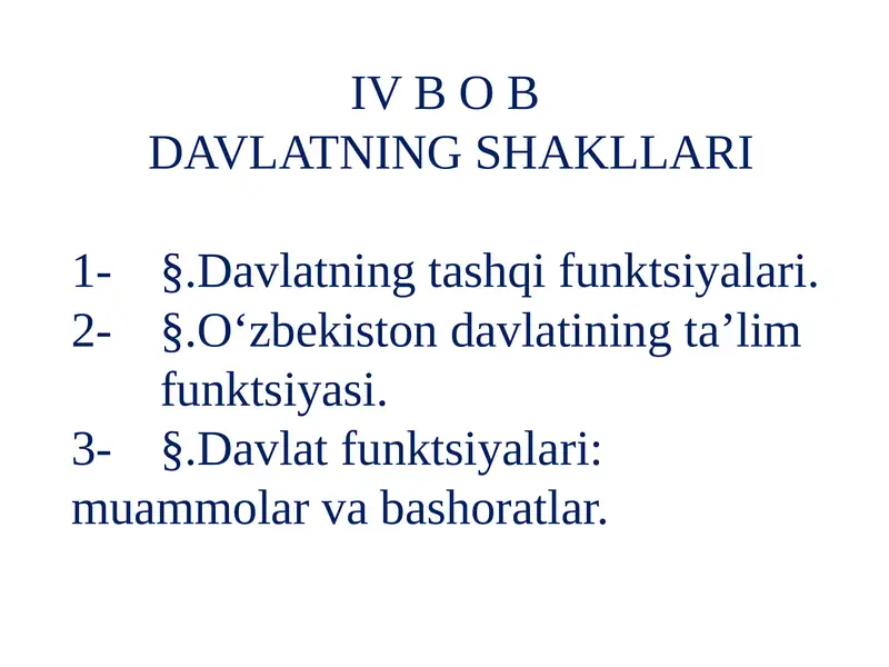 Davlatning shakllari 1