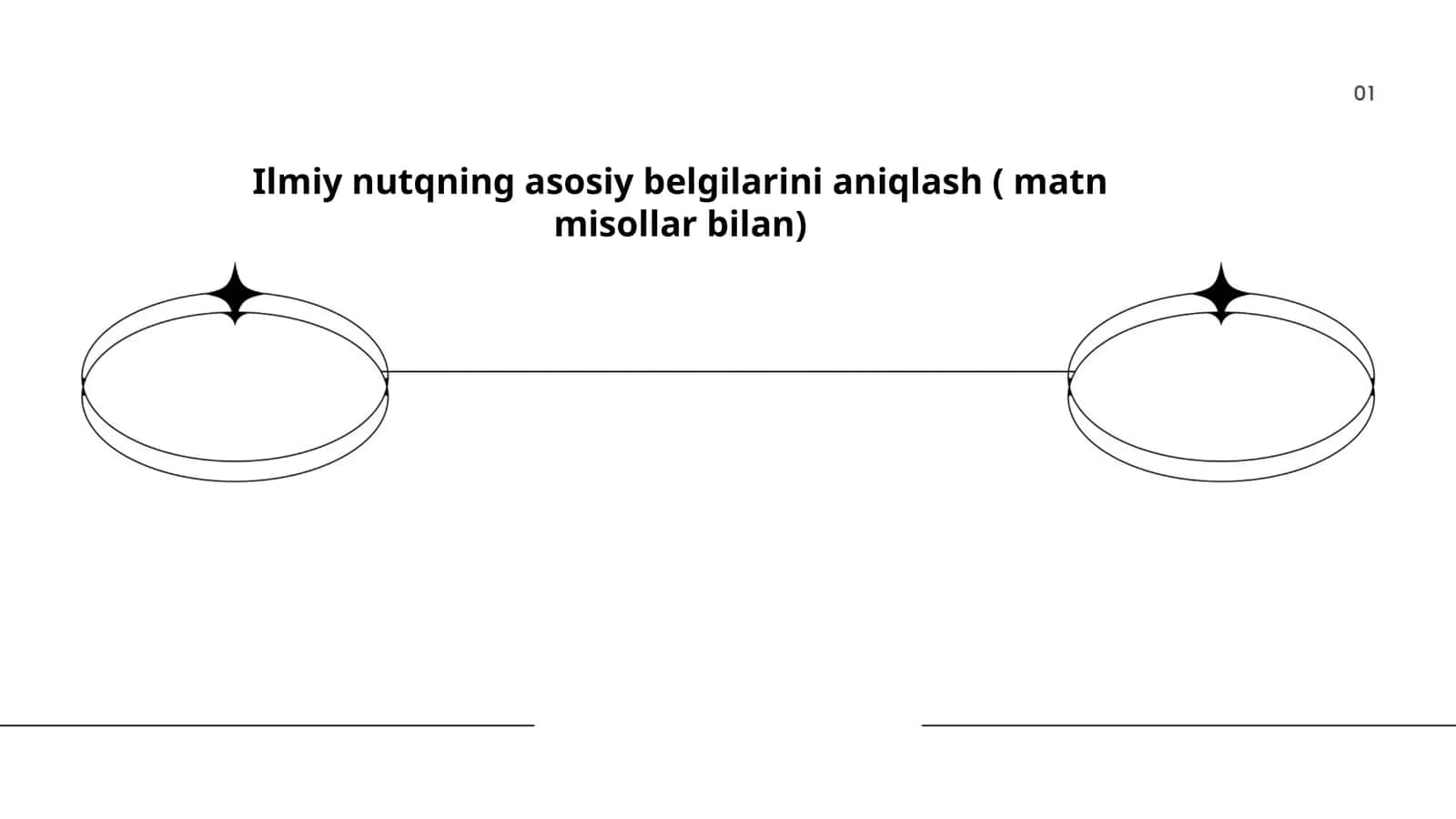Ilmiy nutqning asosiy belgilarini aniqlash ( matn misollar bilan) 1