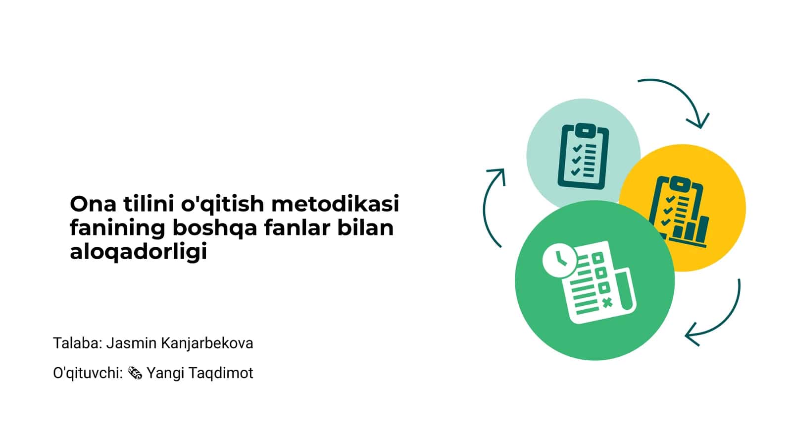 Ona tilini o'qitish metodikasi 1