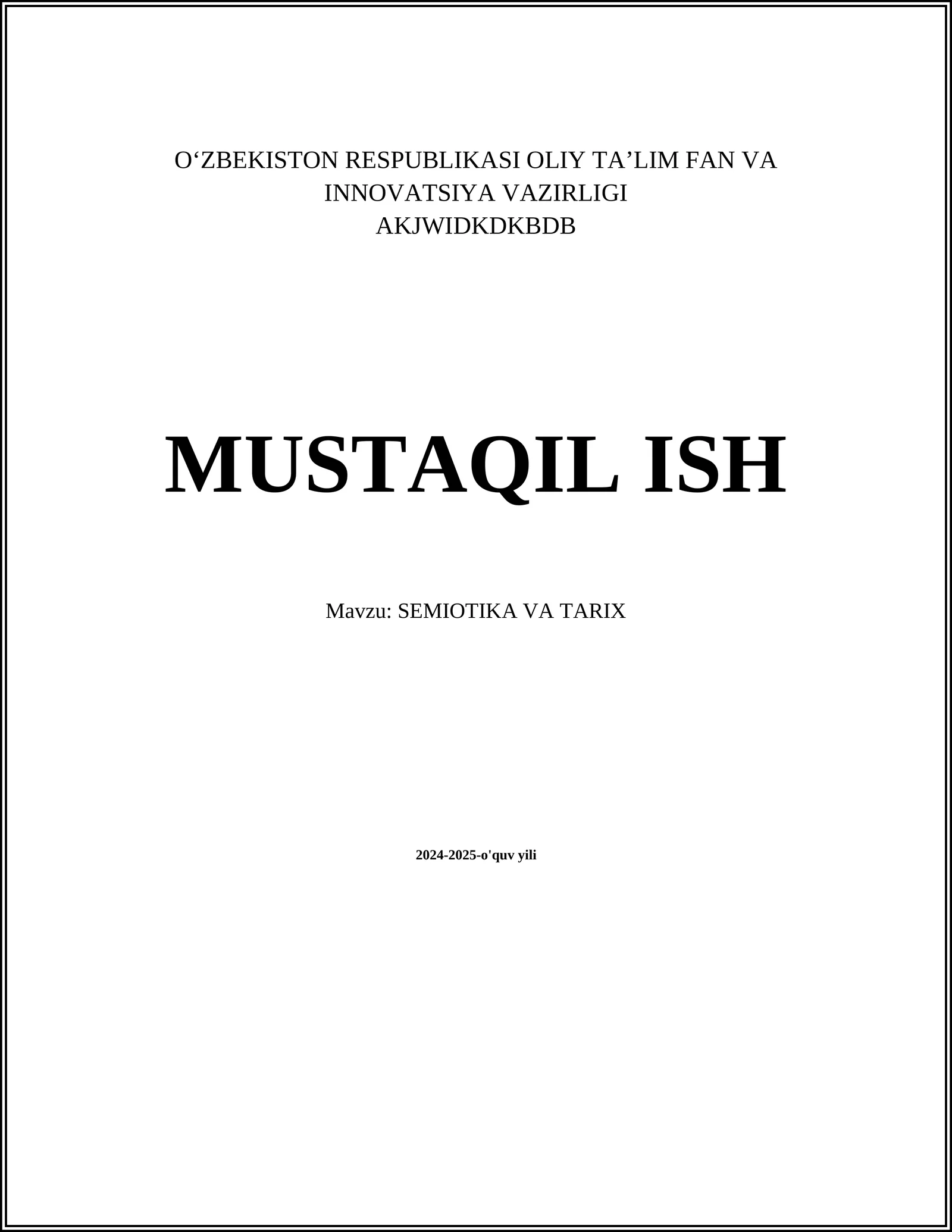 SEMIOTIKA VA TARIX 1
