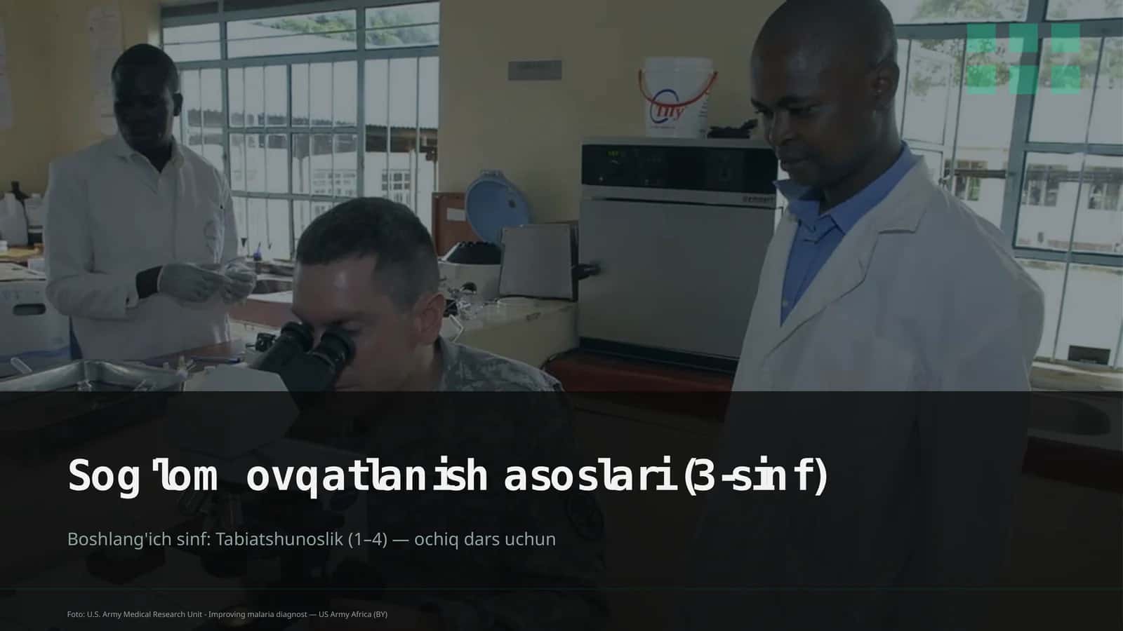 Sog'lom ovqatlanish asoslari (3-sinf) 1