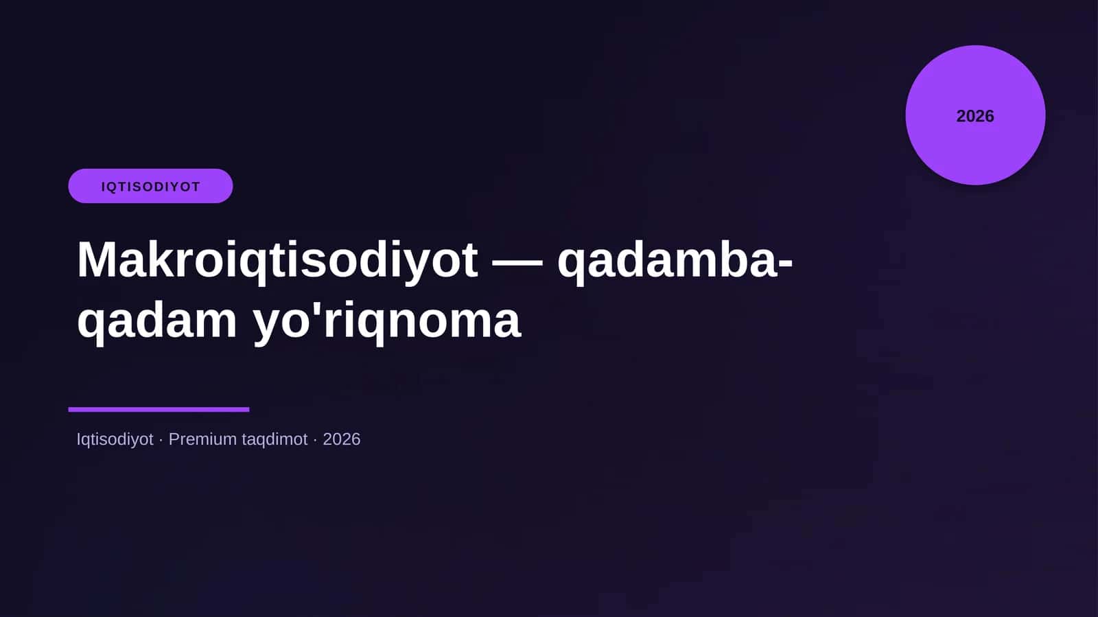 Makroiqtisodiyot — qadamba-qadam yo'riqnoma 1