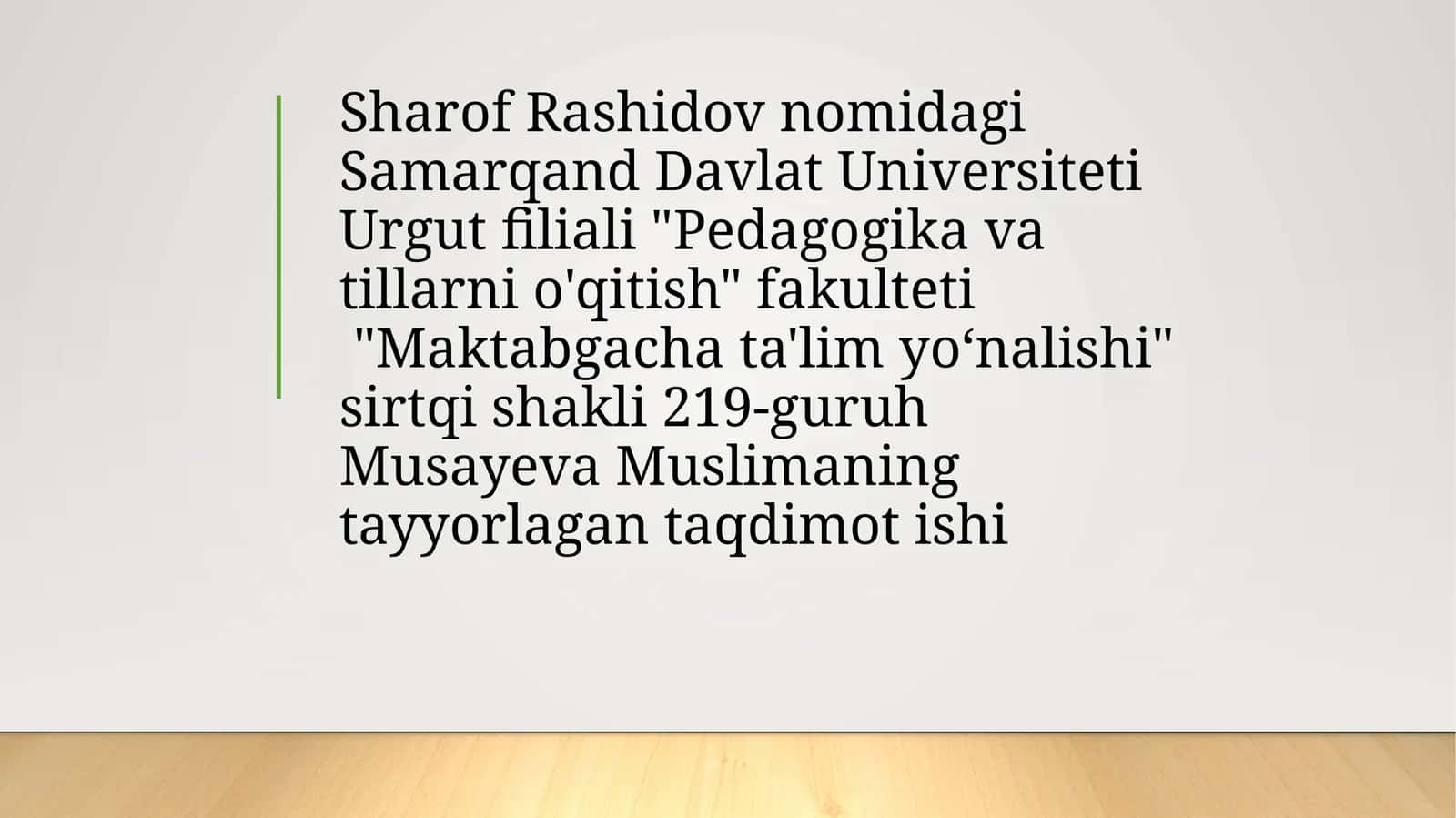 Kichik guruhda tabiatga oid o‘yinlarni tashkil etishning mashg‘ulot ishlanmalarini tuzish 1