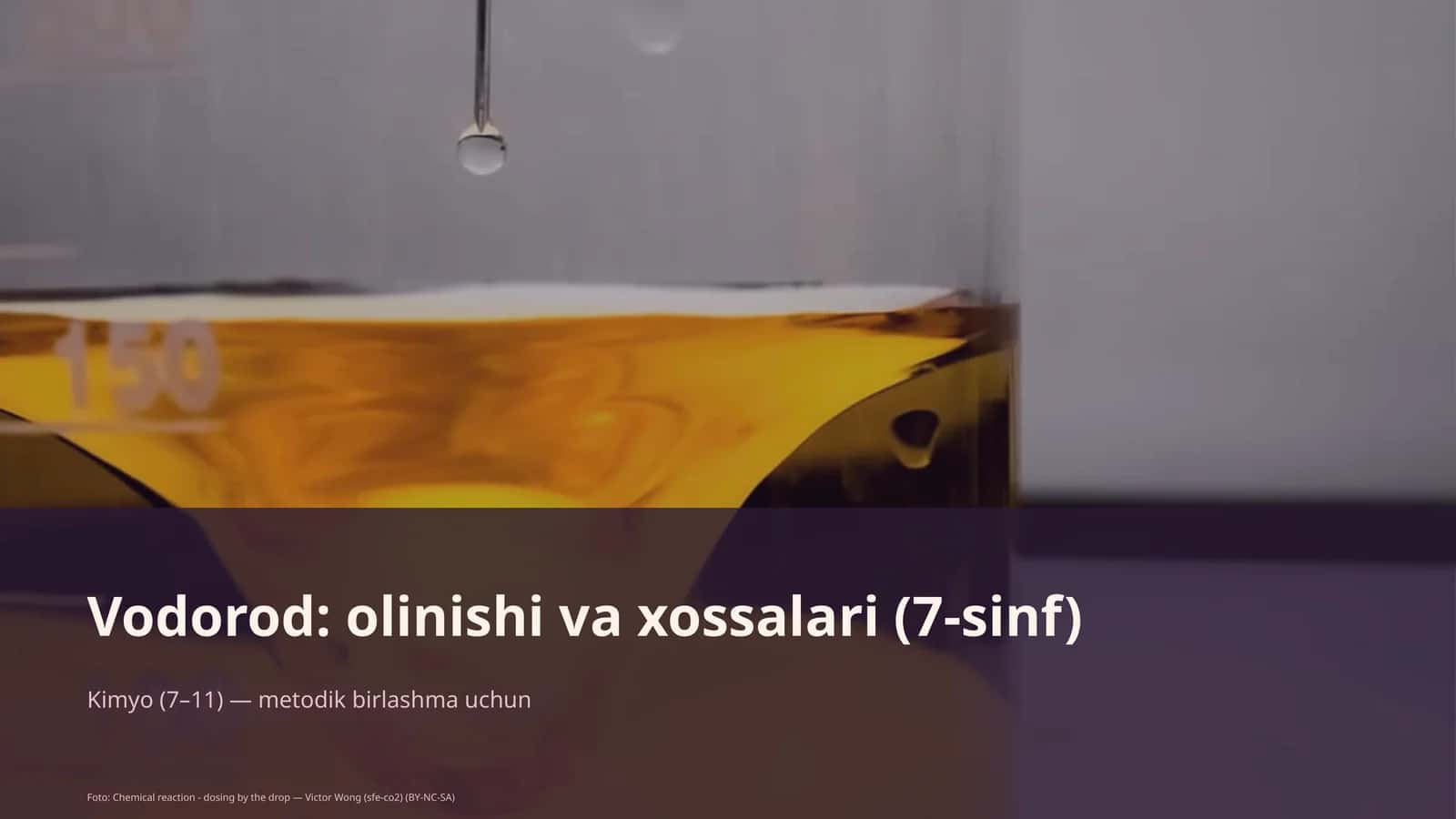 Vodorod: olinishi va xossalari (7-sinf) 1