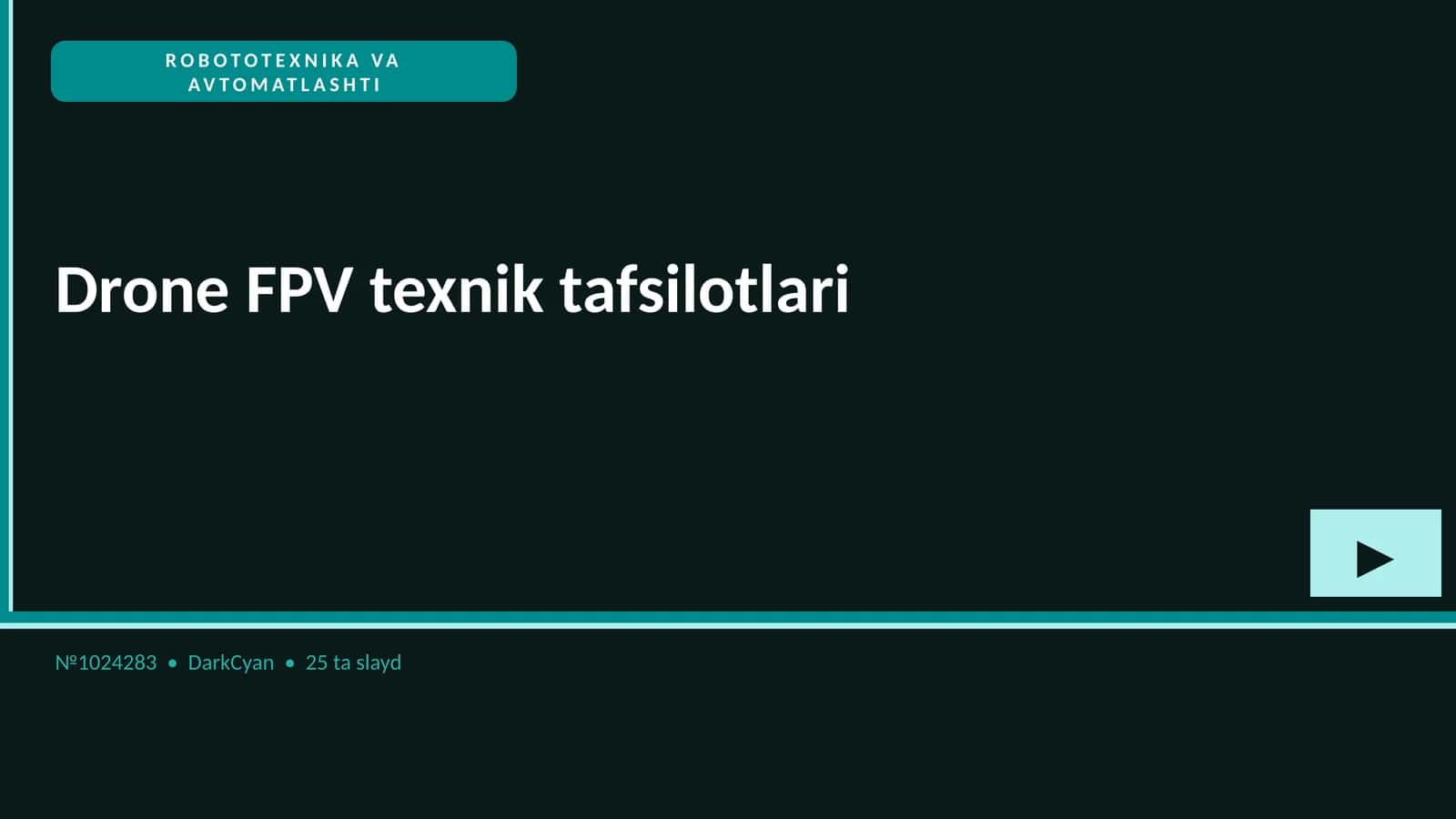 ROBOTOTEXNIKA VA AVTOMATLASHTI 1