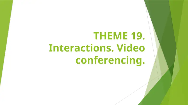 Interaction Devices 1