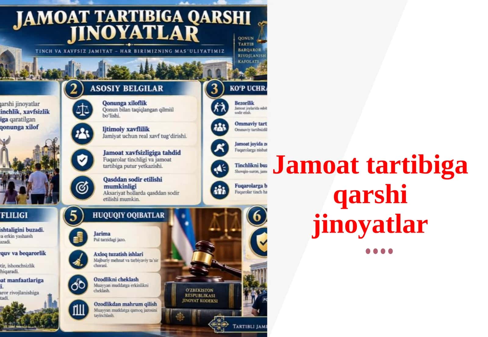 Jamoat tartibiga qarshi jinoiyatlar 1