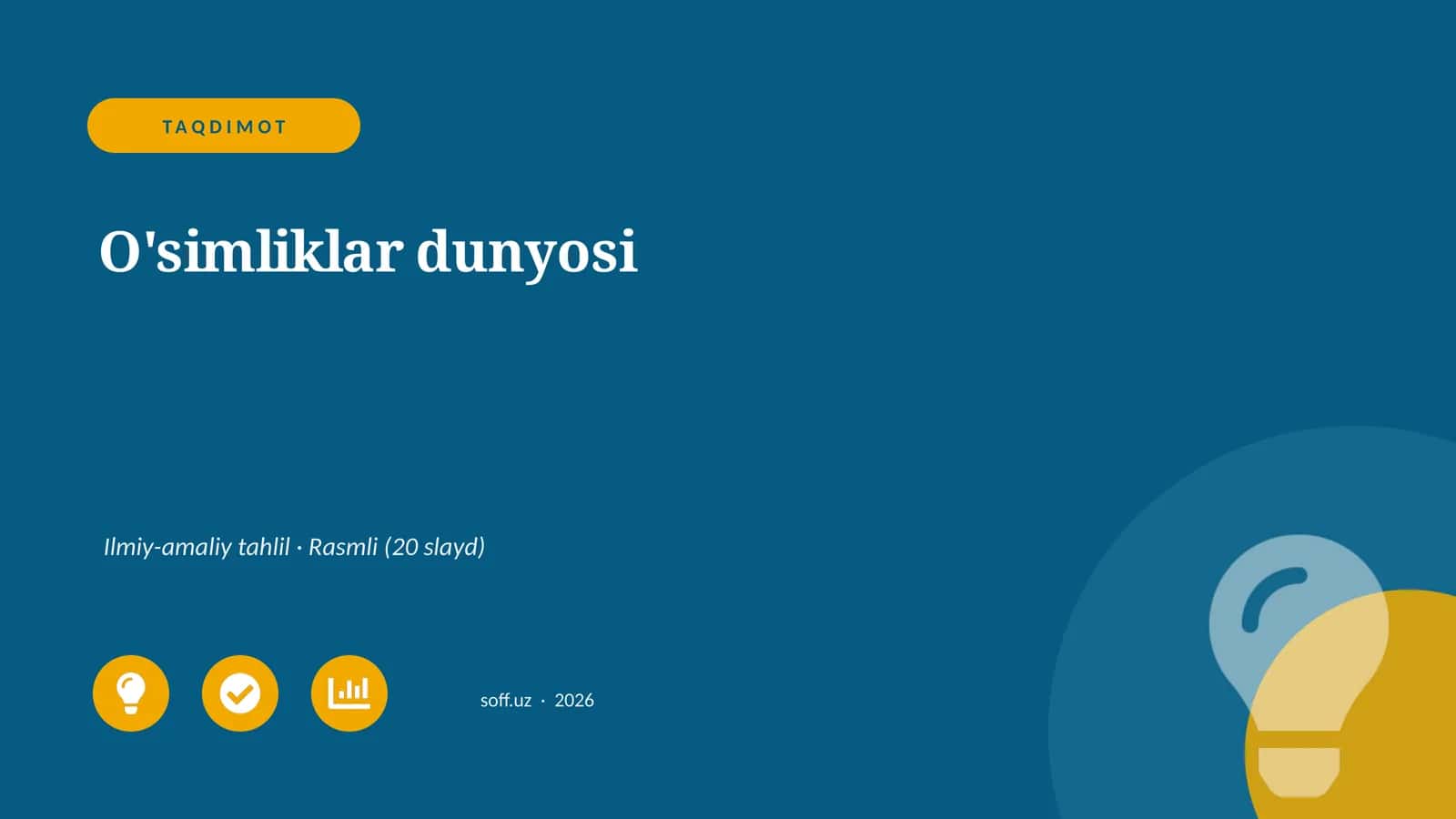 O'simliklar dunyosi 1