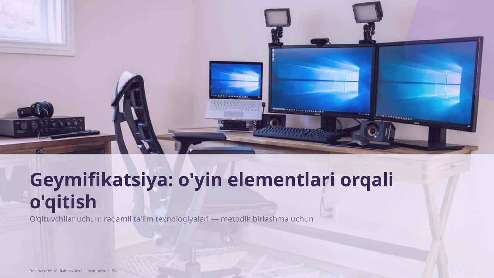 Geymifikatsiya: o'yin elementlari orqali o'qitish 1