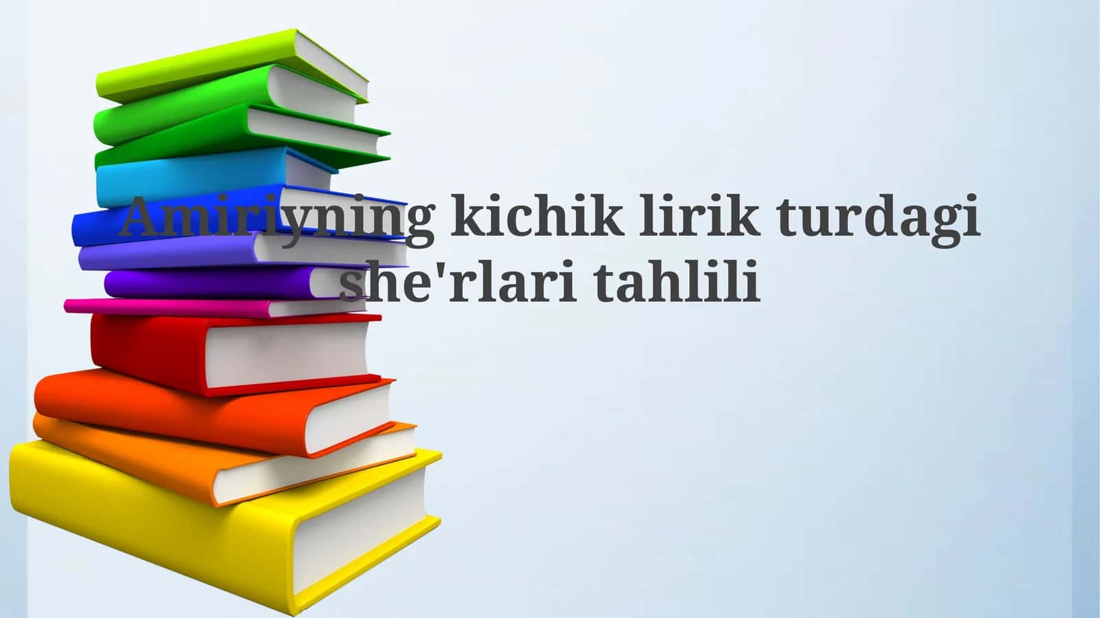 Amiriyning kichik lirik she'rlari tahlili 1