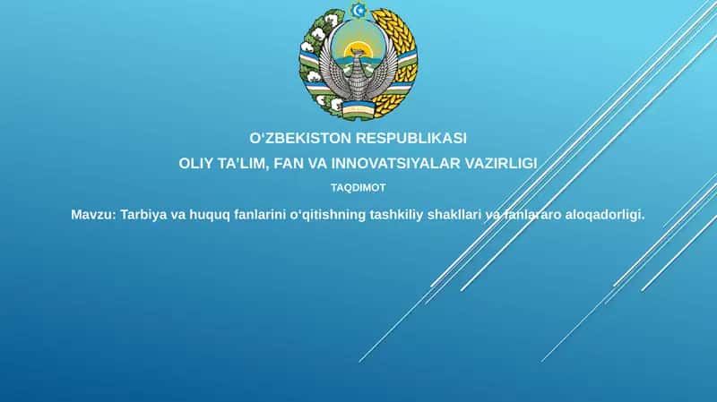 Ta'lim va huquq fanlarini o'qitishning tashkiliy shakllari 1