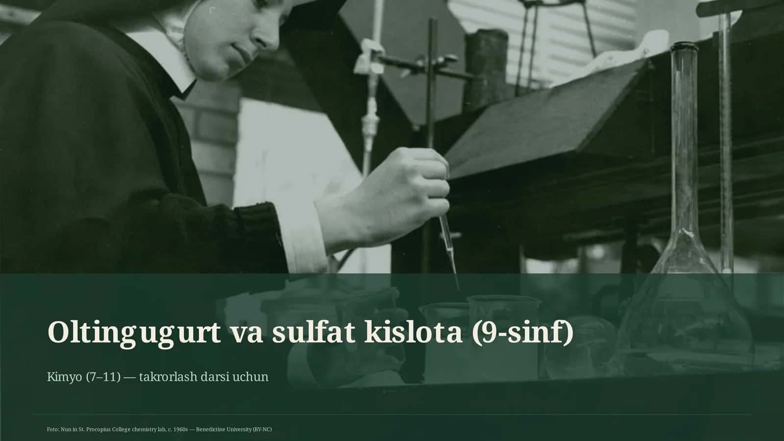 Oltingugurt va sulfat kislota (9-sinf) 1